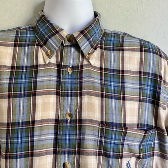 Nautica Cotton Long Sleeve Button Down Shirt Large - Picture 3 of 9